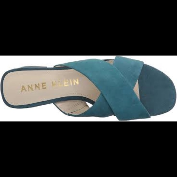Anne Klein Sansa Suede Sandals Size 7 - Picture 2 of 5
